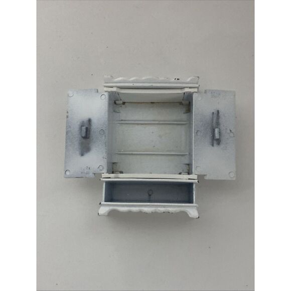 1980 Mattel The Littles Armoire Wardrobe #1796-3099 Die-Cast Metal Hong Kong Dol - Picture 9 of 12